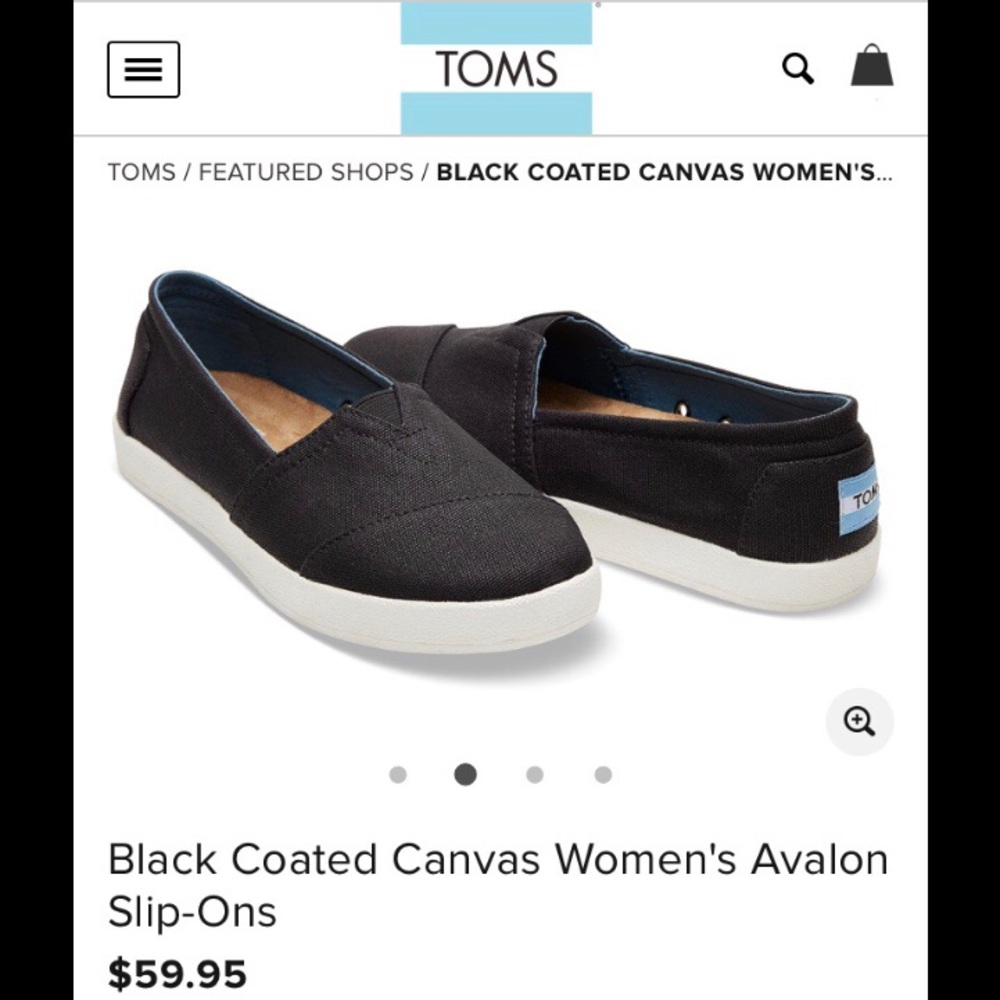NWT! Toms Avalon slip on sneakers